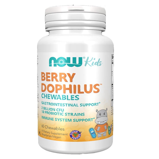 NOW Berry Dophilus Kids Chewables Probiotic