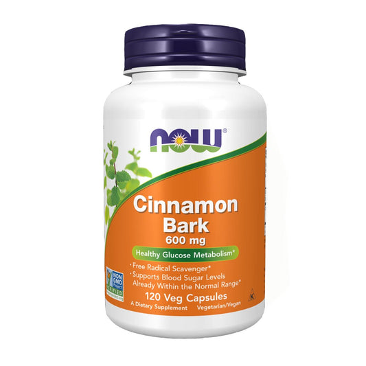 NOW Cinnamon Bark 600mg, 120Ct