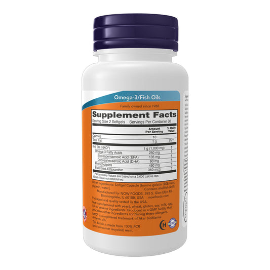 NOW Foods Krill Oil 500mg facts