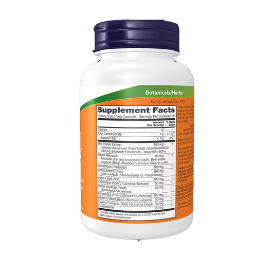 NOW Liver Refresh Supplement Facts