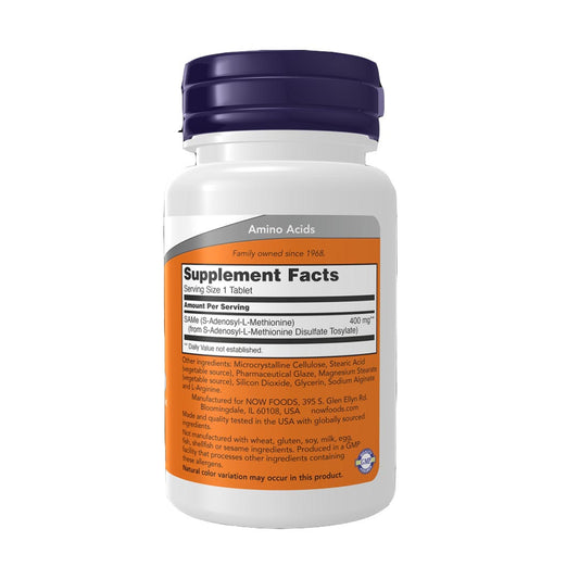 NOW SAMe 400mg Supplement Facts