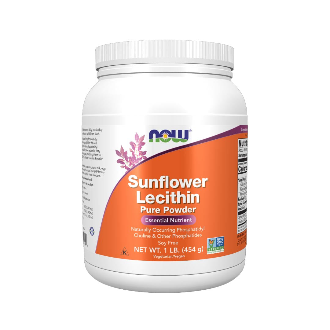 NOW Sun flower Lecithin Pure Powder 454 g