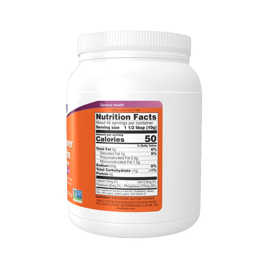 NOW Sunflower Lecithin Pure Powder Nutrition Facts