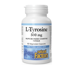 Natural Factors L-Tyrosine 500mg, 60 Ct