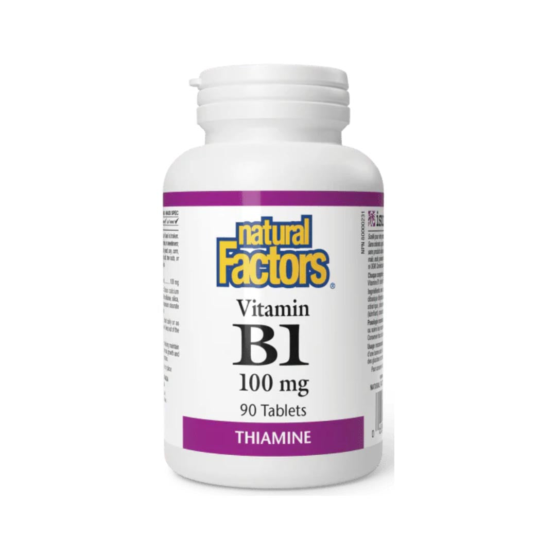 Natural Factors Vitamin B1 100mg, 90 Ct