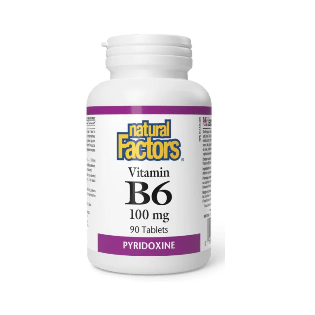 Natural Factors Vitamin B6 100mg, 90 Ct