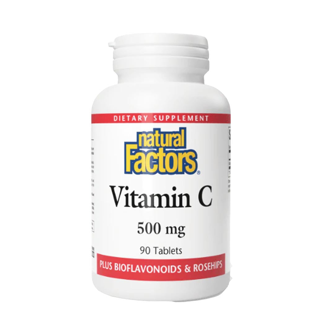Natural Factors Vitamin C 500mg with Bioflavonoids & Rosehips, 90 Ct