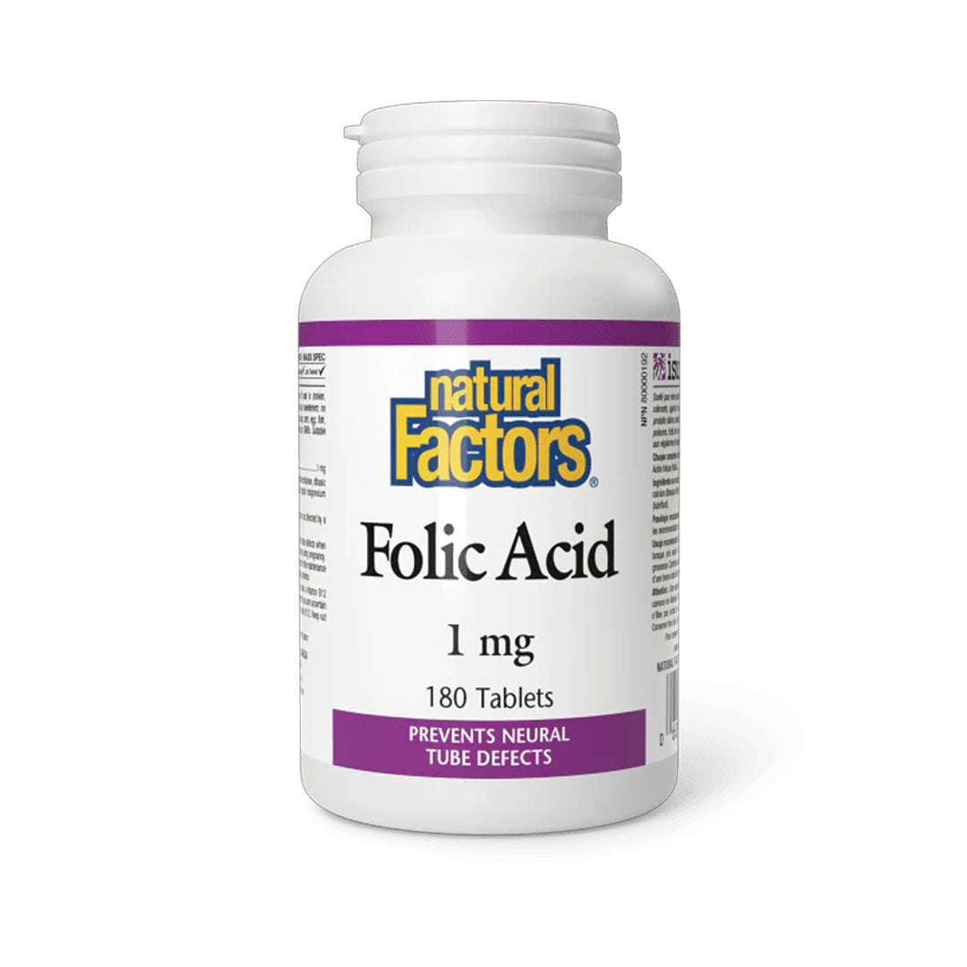 Natural Factors Folic Acid 1000mcg (1 mg)