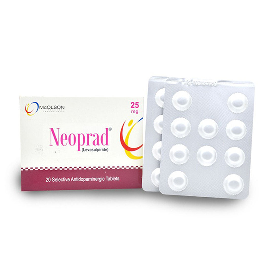 Neoprad (Levosulpiride) 25mg, 20 Ct - Mcolson