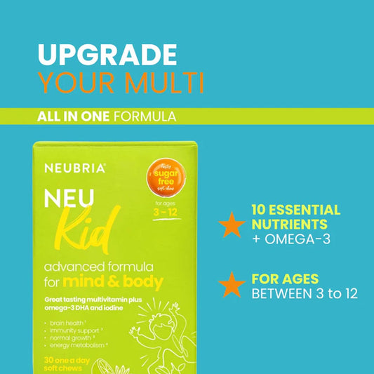 Neubria Neu Kid Multivitamin Plus Omega-3 Soft Chews, 30 Ct