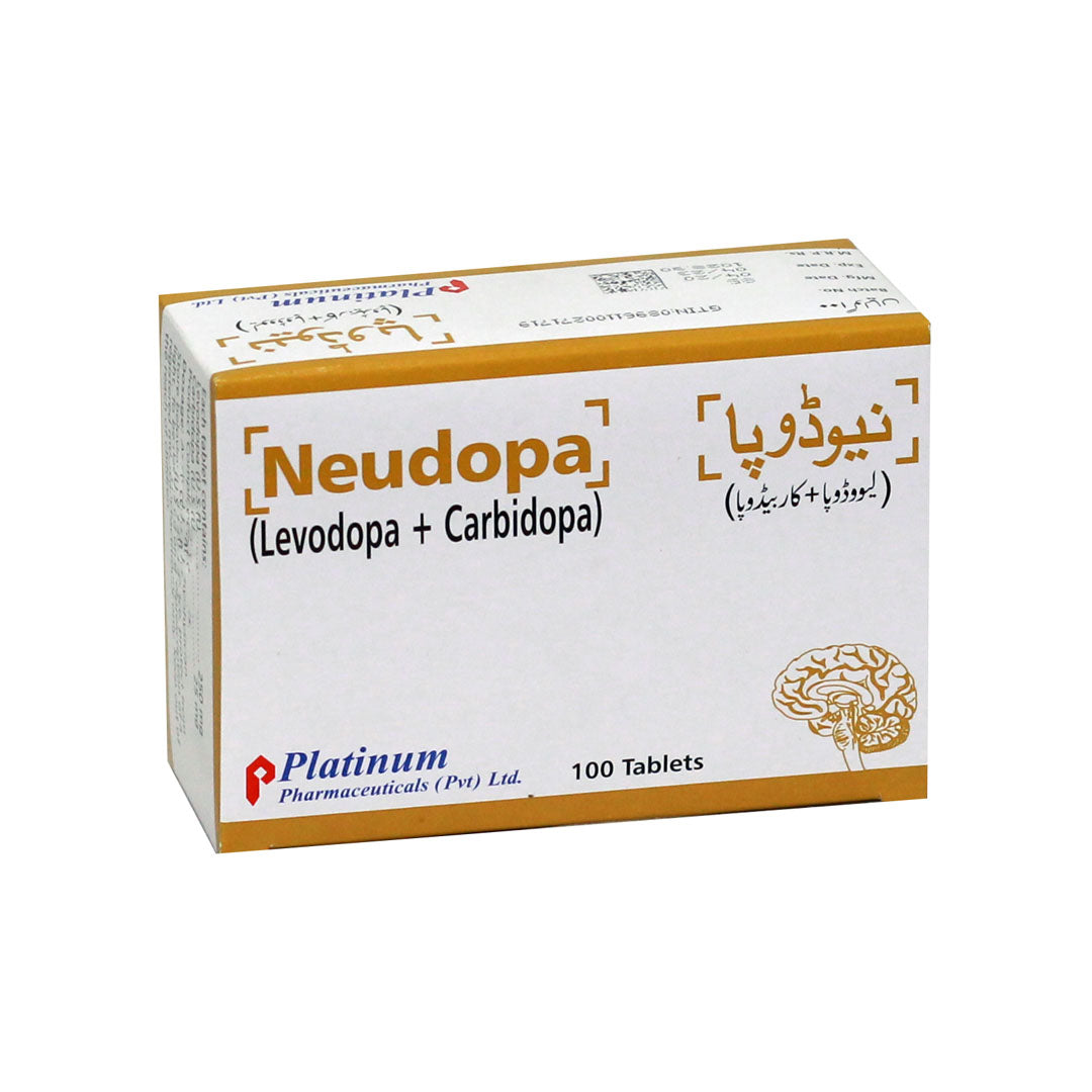 Neudopa (Levodopa + Carbidopa) 250/25 mg, 100 Ct - Platinum Pharma