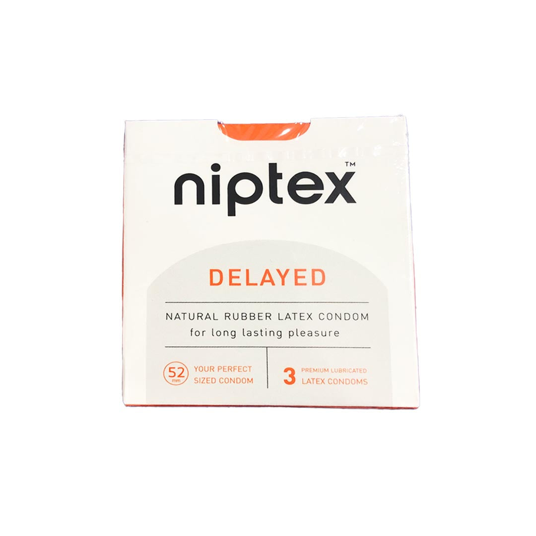 Niptex Delayed Condoms, 3 Ct