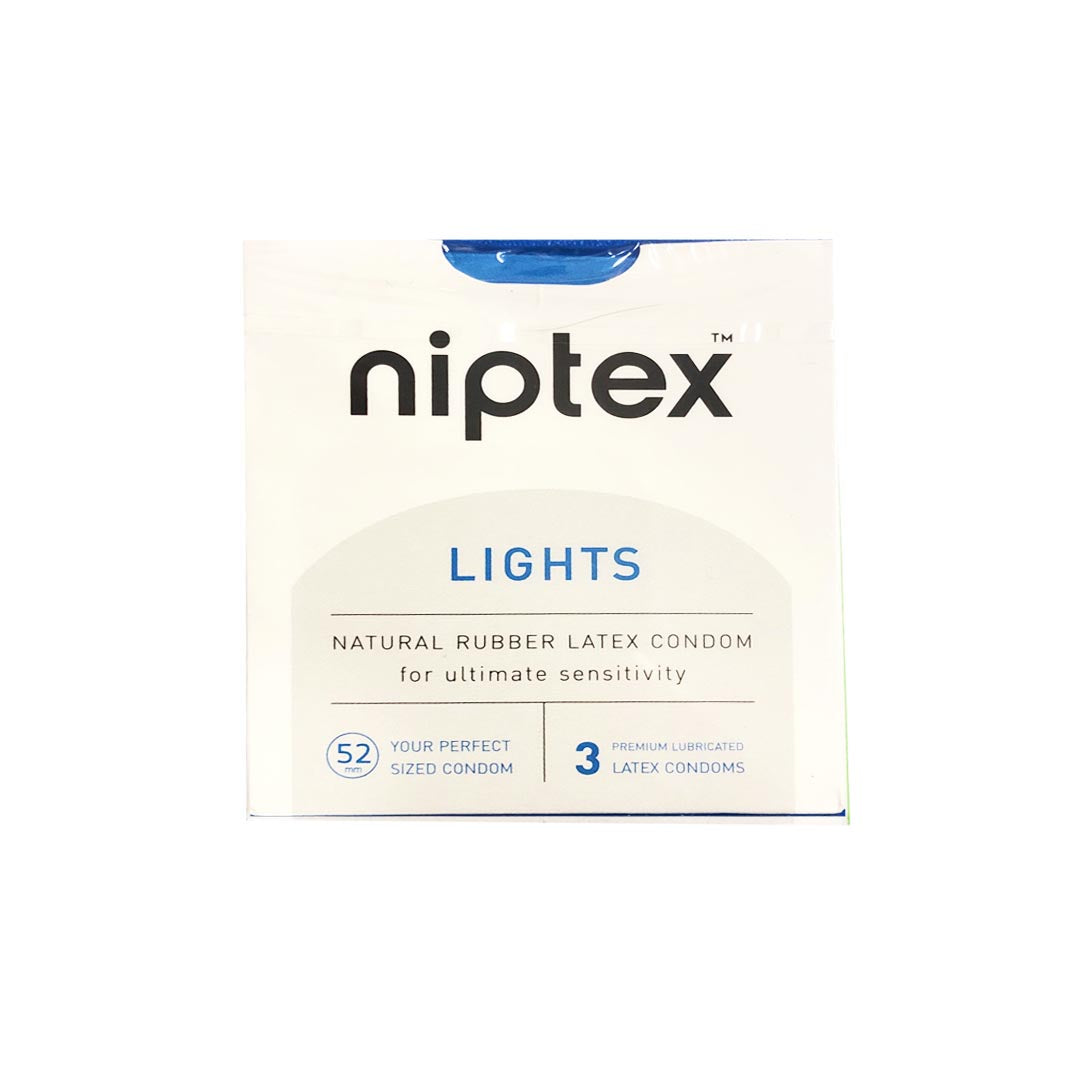 Niptex Lights Condoms, 3 Ct