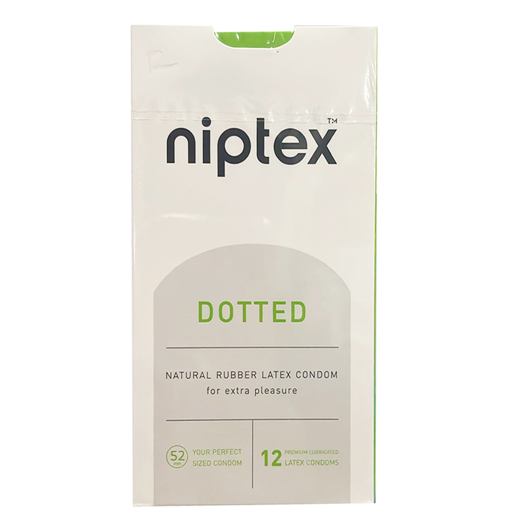 Niptex Dotted Condoms, 12 Ct