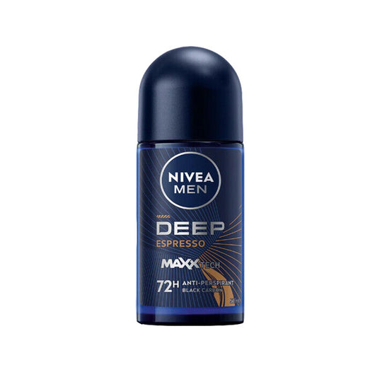 Nivea Men Deep Espresso Black Carbon Anti-Perspirant Deodorant Roll-on, 50ml