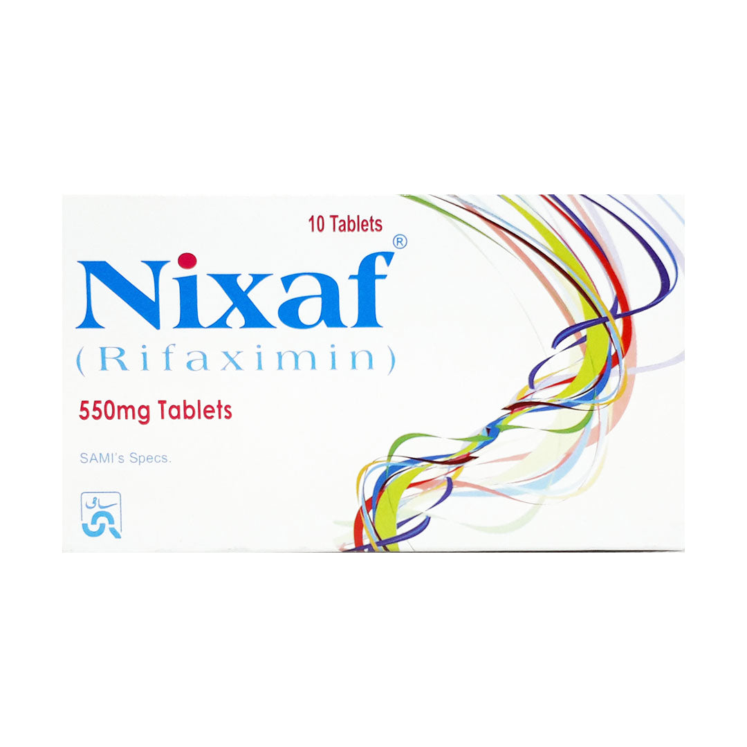 Nixaf (Rifaximin) 550 mg, 10 Ct - Sami Pharma