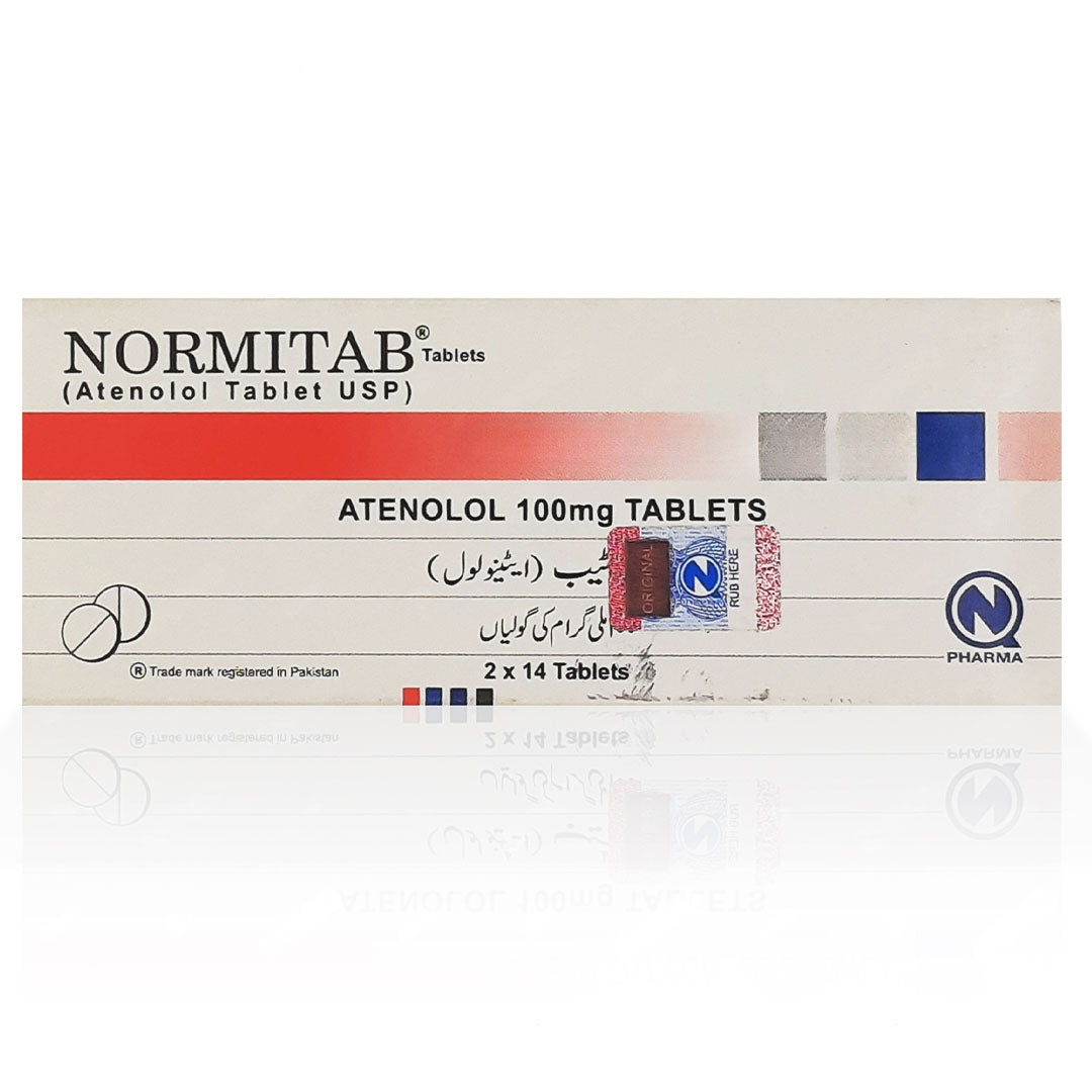Normitab (Atenolol) 100mg, 28 Ct - Nabiqasim