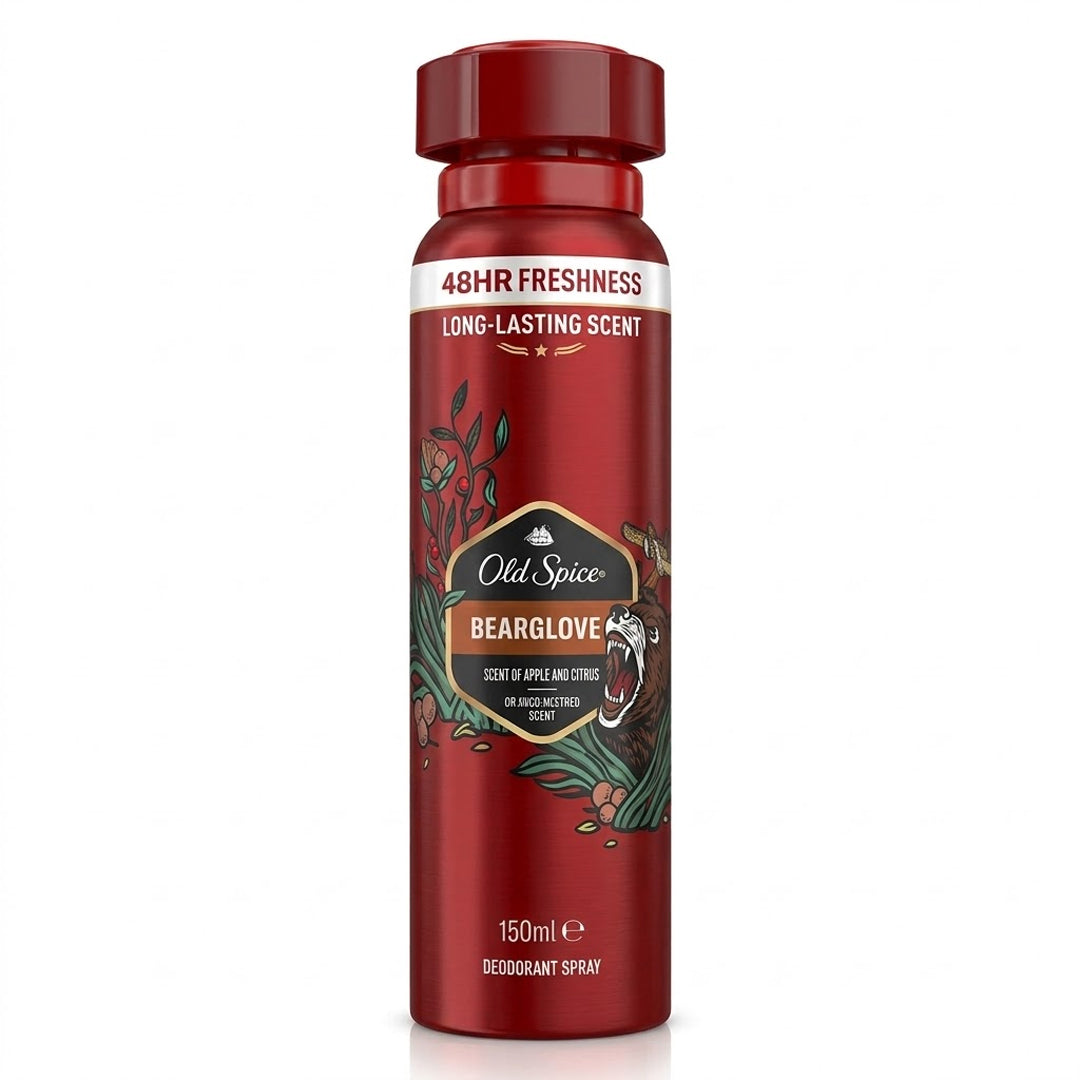 Old Spice Bearglove Scent Of Juicy Berries Deodorant Body Spray, 150 ml