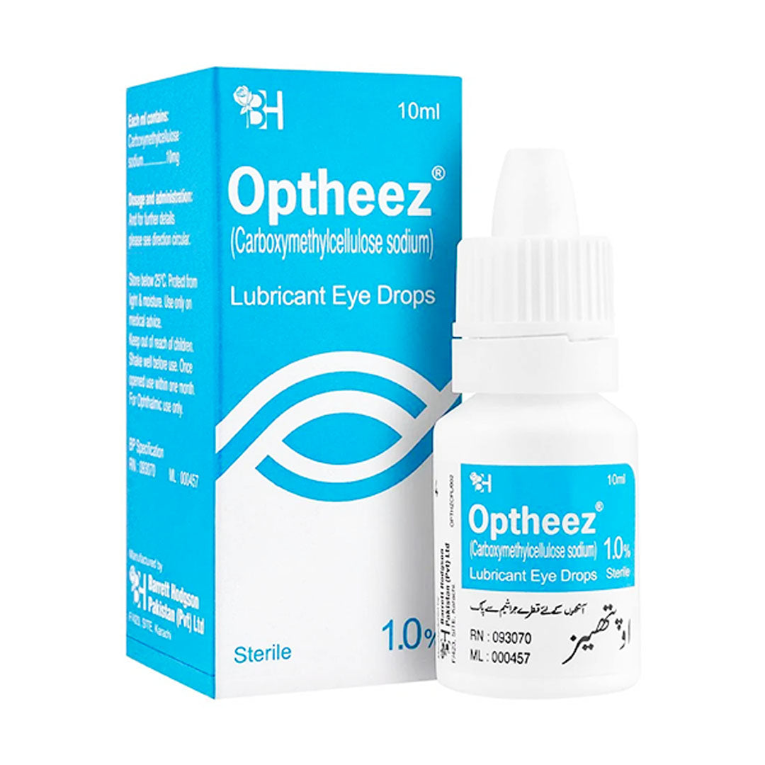 Optheez (Carboxymethylcellulose) 1.0% Lubricant Eye Drops, 10 ml - Barrett Hodgson