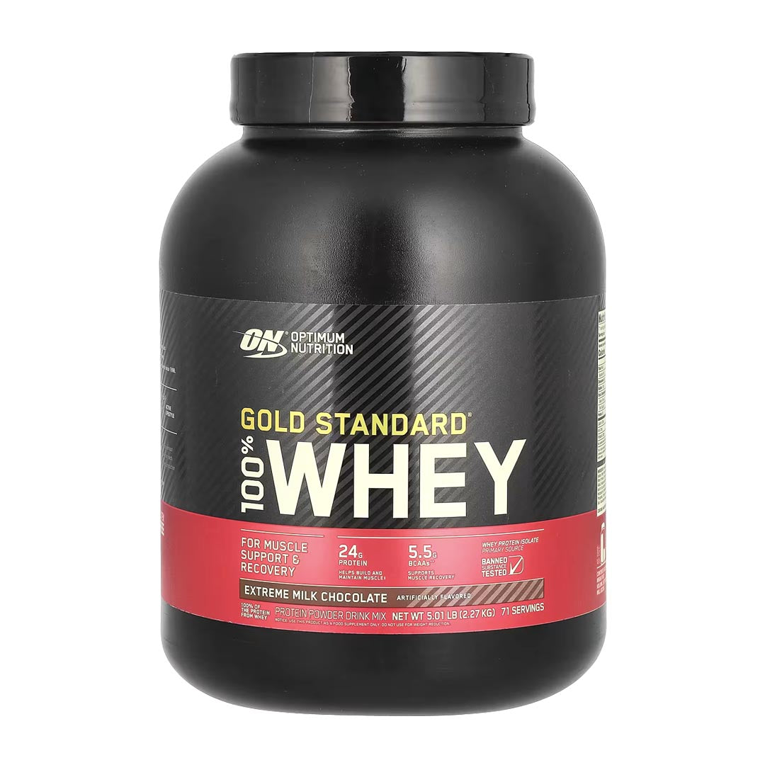 Optimum Nutrition Gold Standard 100% Whey Protein (Extreme Milk Chocolate), 2.27 Kg