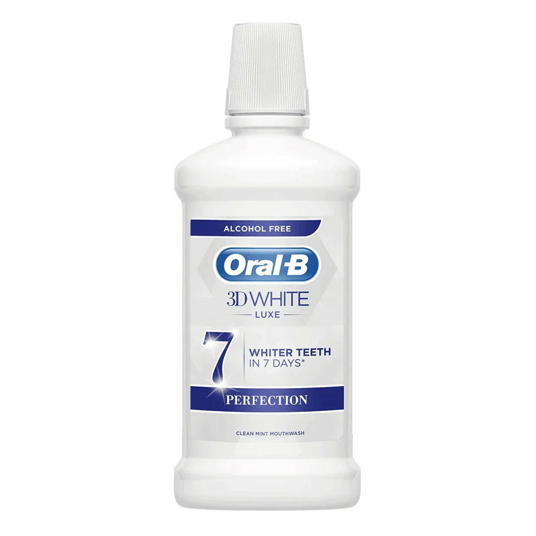 Oral-B 3D White Luxe Perfection Mouthwash, 500 ml