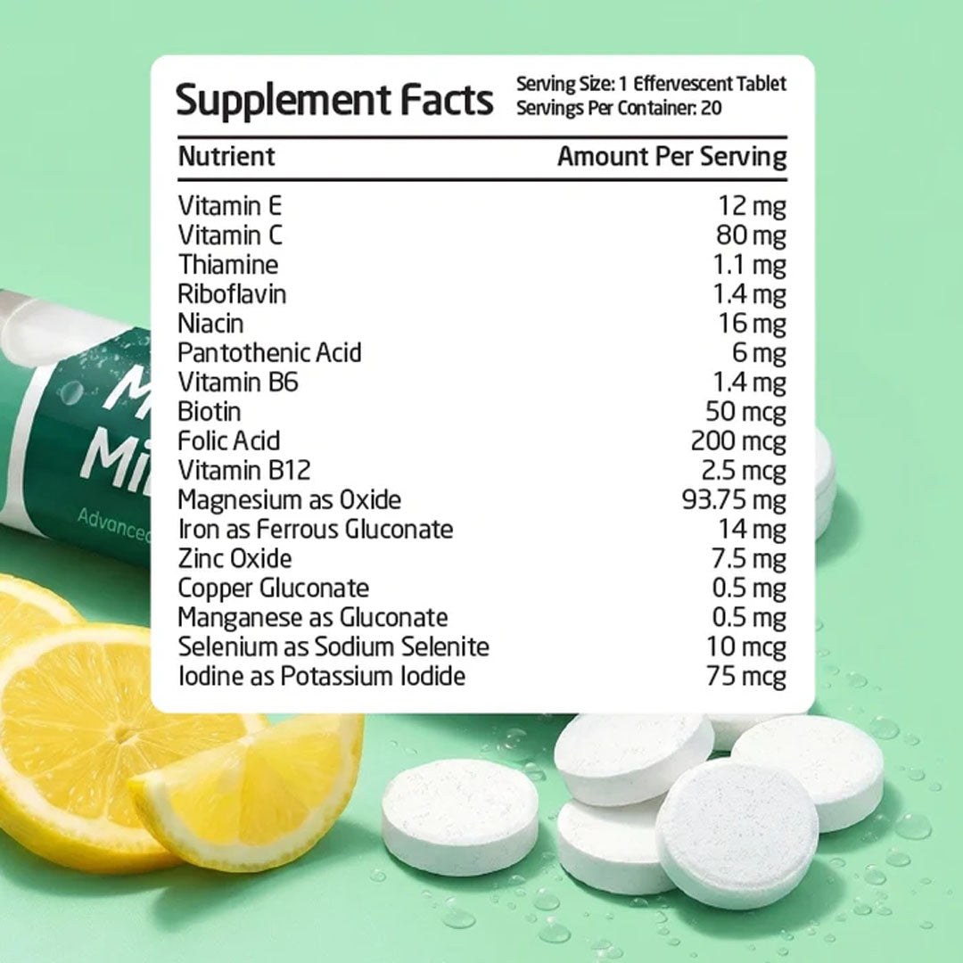 Paul Brooks MultiVitamin + Minerals Tablets, 20 Ct