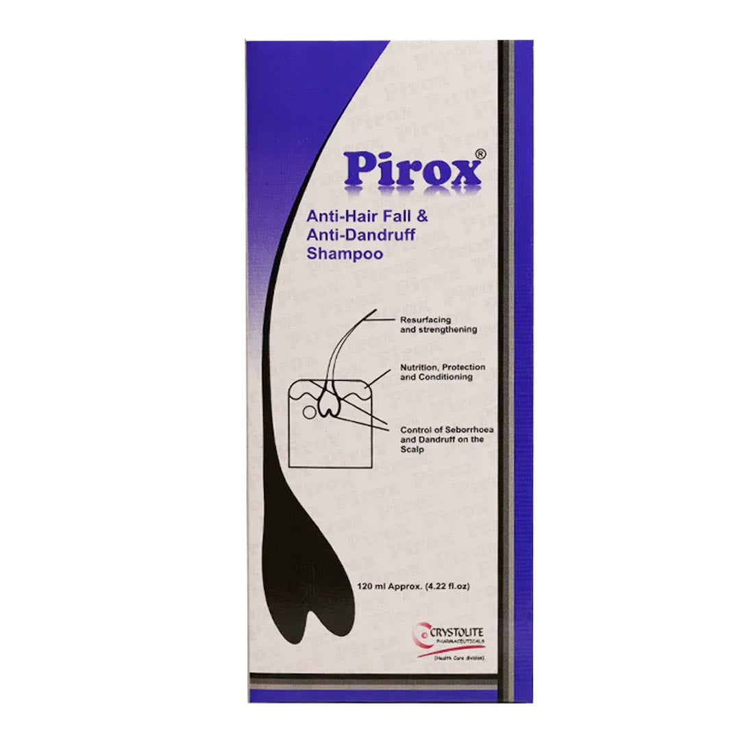 Pirox Shampoo, 120ml - Crystolite Pharma