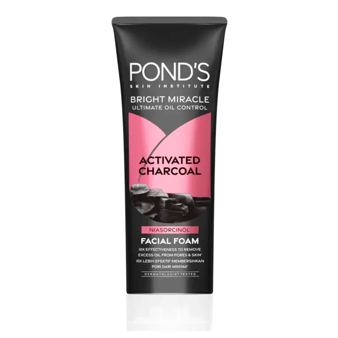 Pond's Bright Miracle Activated Charcoal Facial Foam, 100g