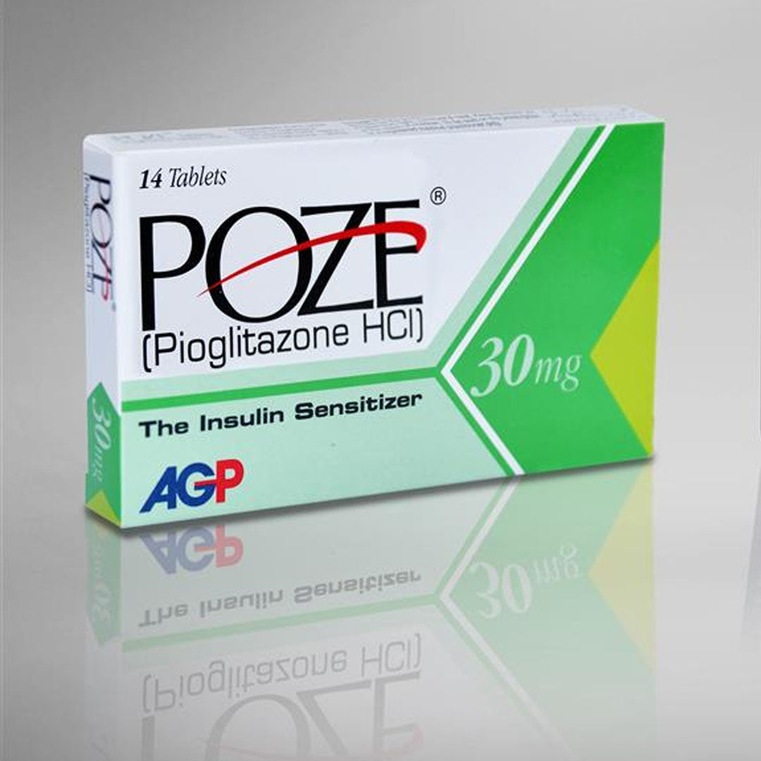 Poze (Pioglitazone HCI) 30 mg, 14 Ct - AGP