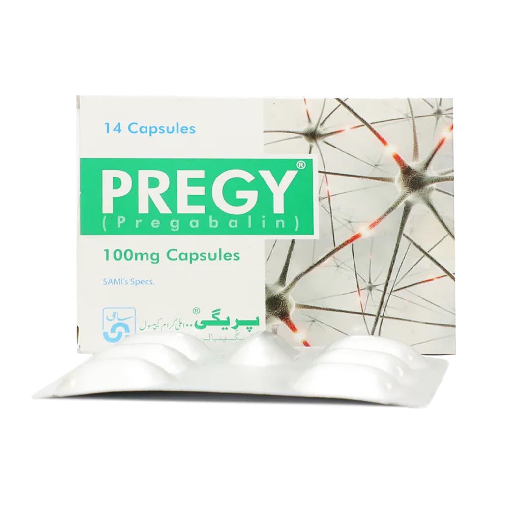 Pregy (Pregabalin) 100mg, 14 Ct - Sami Pharma