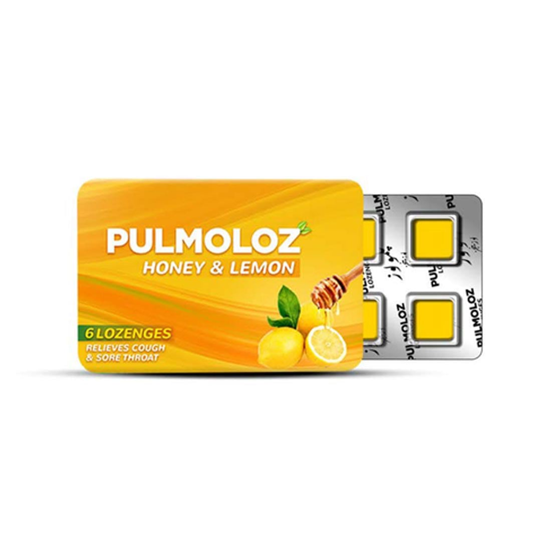 Pulmoloz Lozenges Honey & Lemon Blister, 6 Ct - CCL