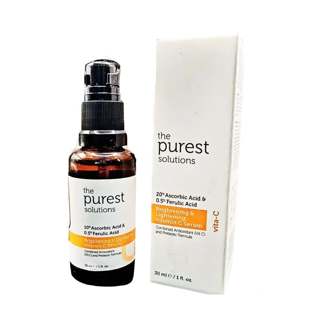 The Purest Solutions Brightening & Lightening Vitamin C Serum, 30ml - Asra Derm