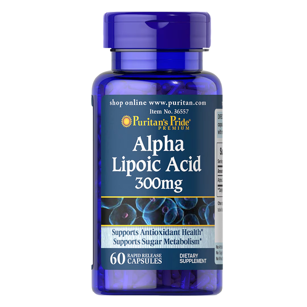 Puritan's Pride Alpha Lipoic Acid 300mg, 60 Ct