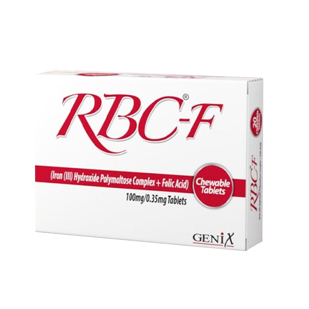 RBC-F Tablets 100mg/0.35mg, 20 Ct - Genix Pharma