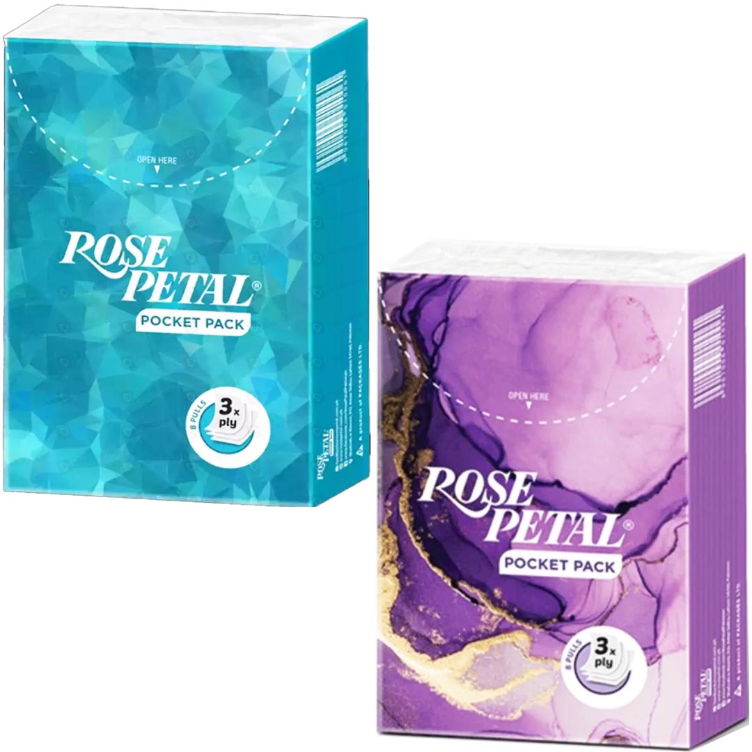 Rose Petal Pocket Pack Tissues