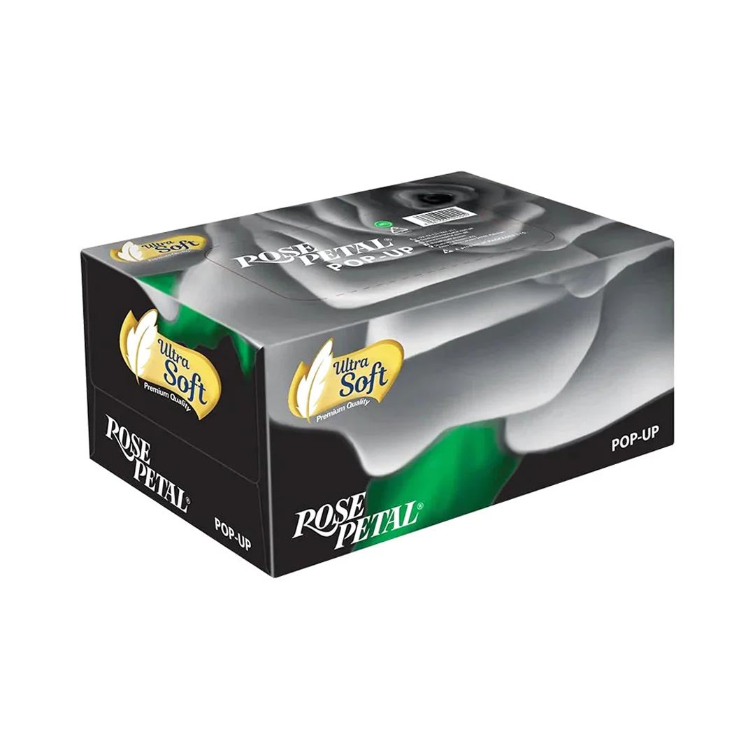 Rose Petal Pop Up Tissue Box, 150 Ct