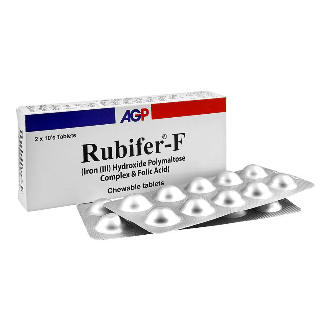 Rubifer-F Chewable Tablets, 20 Ct - AGP