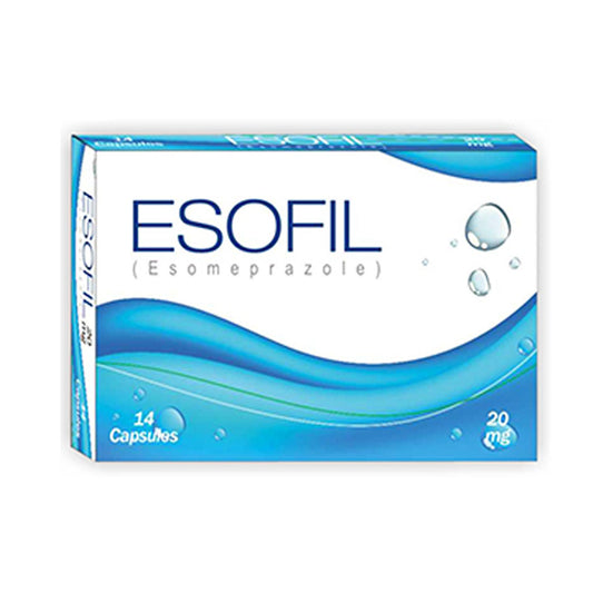 Saffron Esofil (Esomeprazole) Capsules 20mg, 14Ct