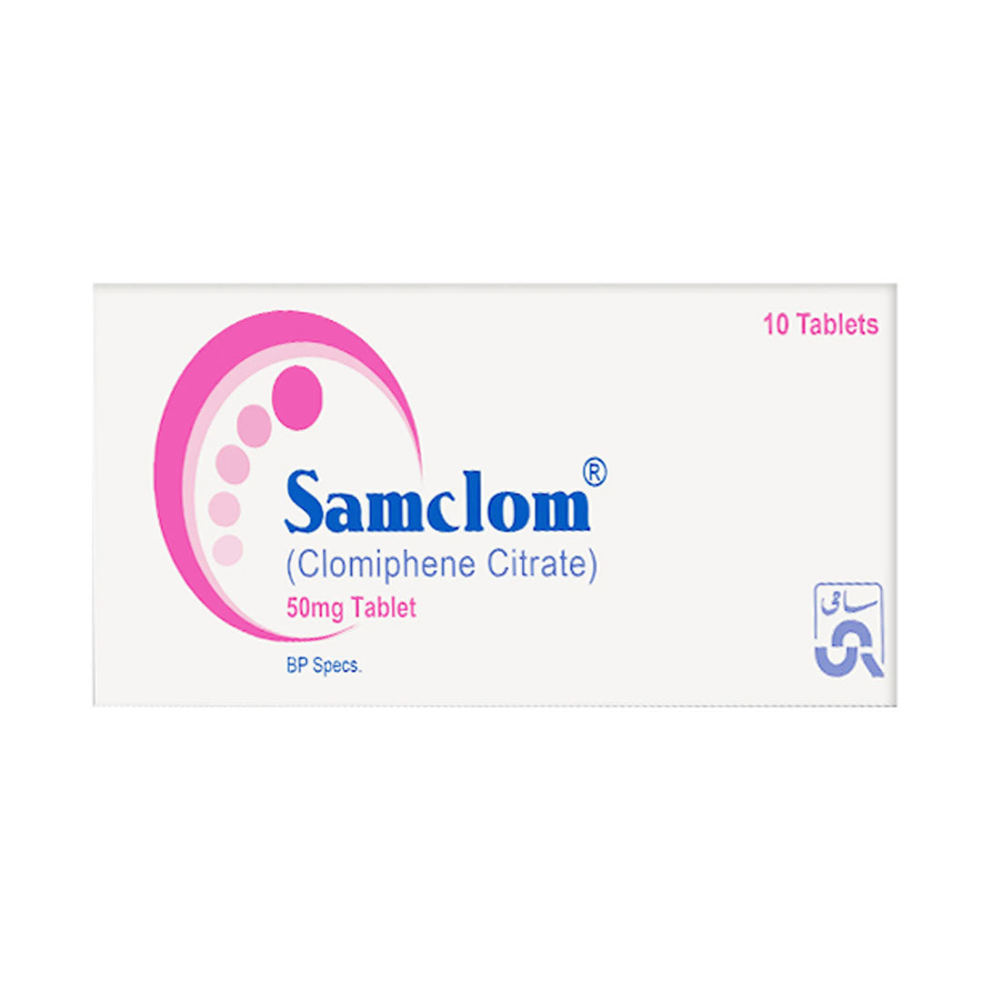 Samclom (Clomiphene) 50mg, 10 Ct - Sami Pharma