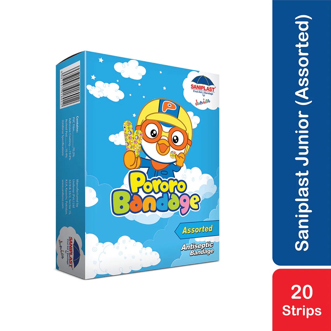Saniplast Junior Pororo Assorted First Aid Bandage, 20 Ct