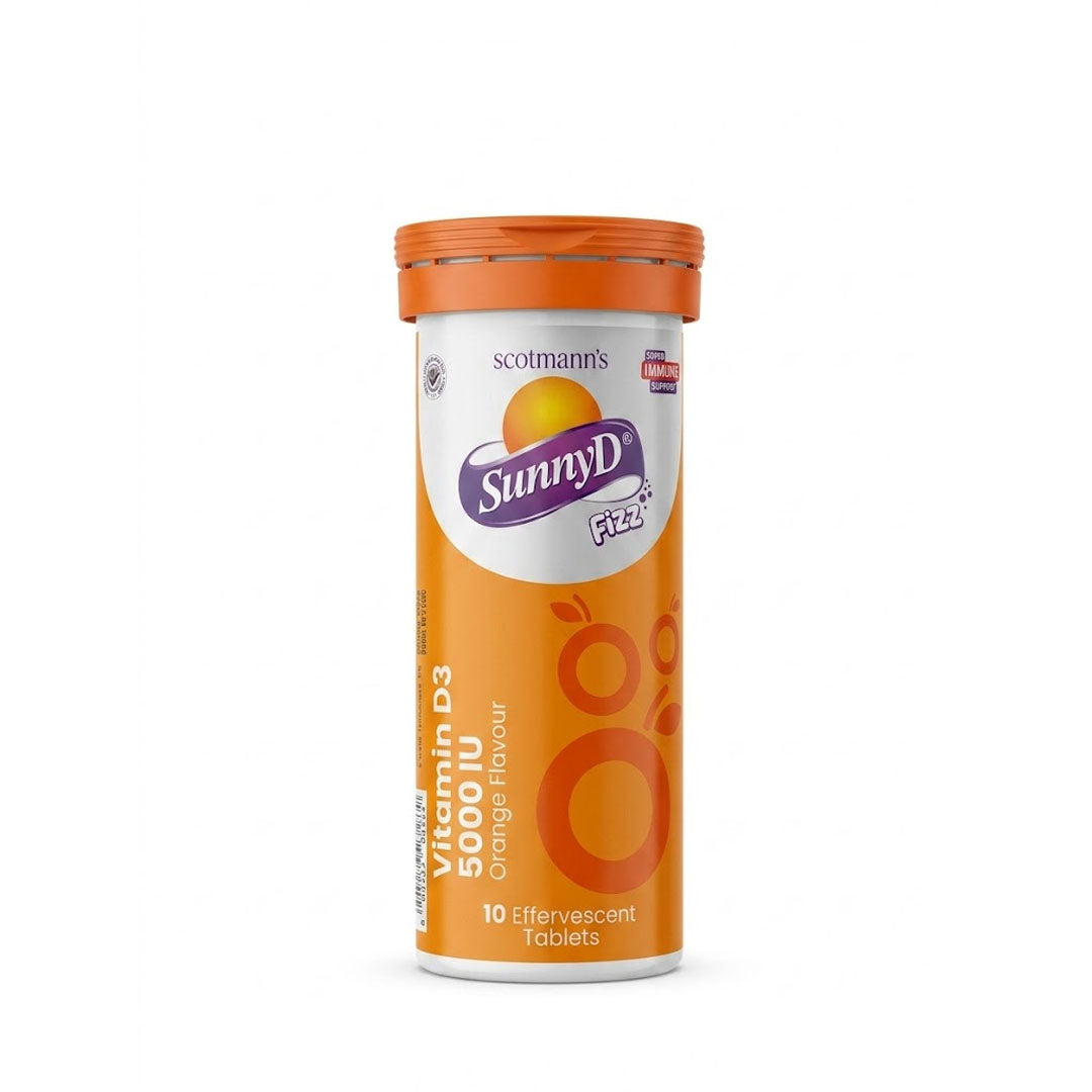 Scotmann Sunny D Fizz 5000 IU (Vitamin D3), 10 Ct