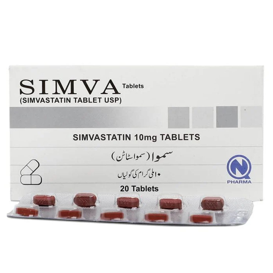 Simva (Simvastatin) 10mg, 20 Ct - Nabiqasim