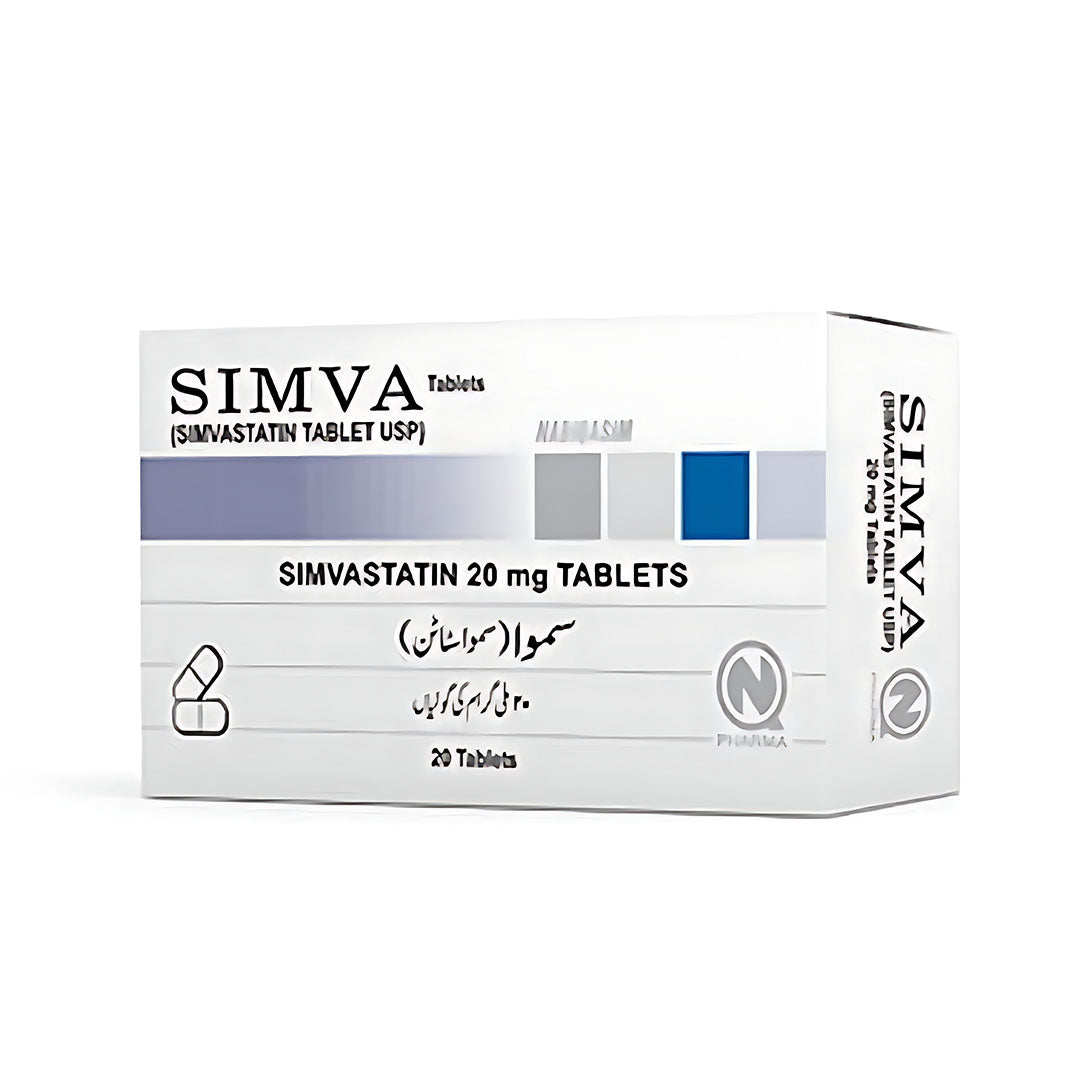 Simva (Simvastatin) 20mg, 20 Ct - Nabiqasim