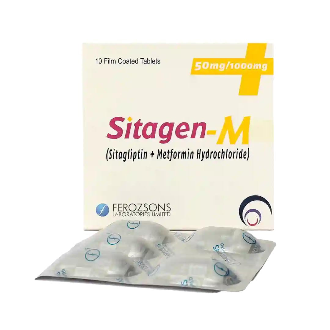 Sitagen-M Tablets 50-1000 mg_10 Ct-Ferozsons