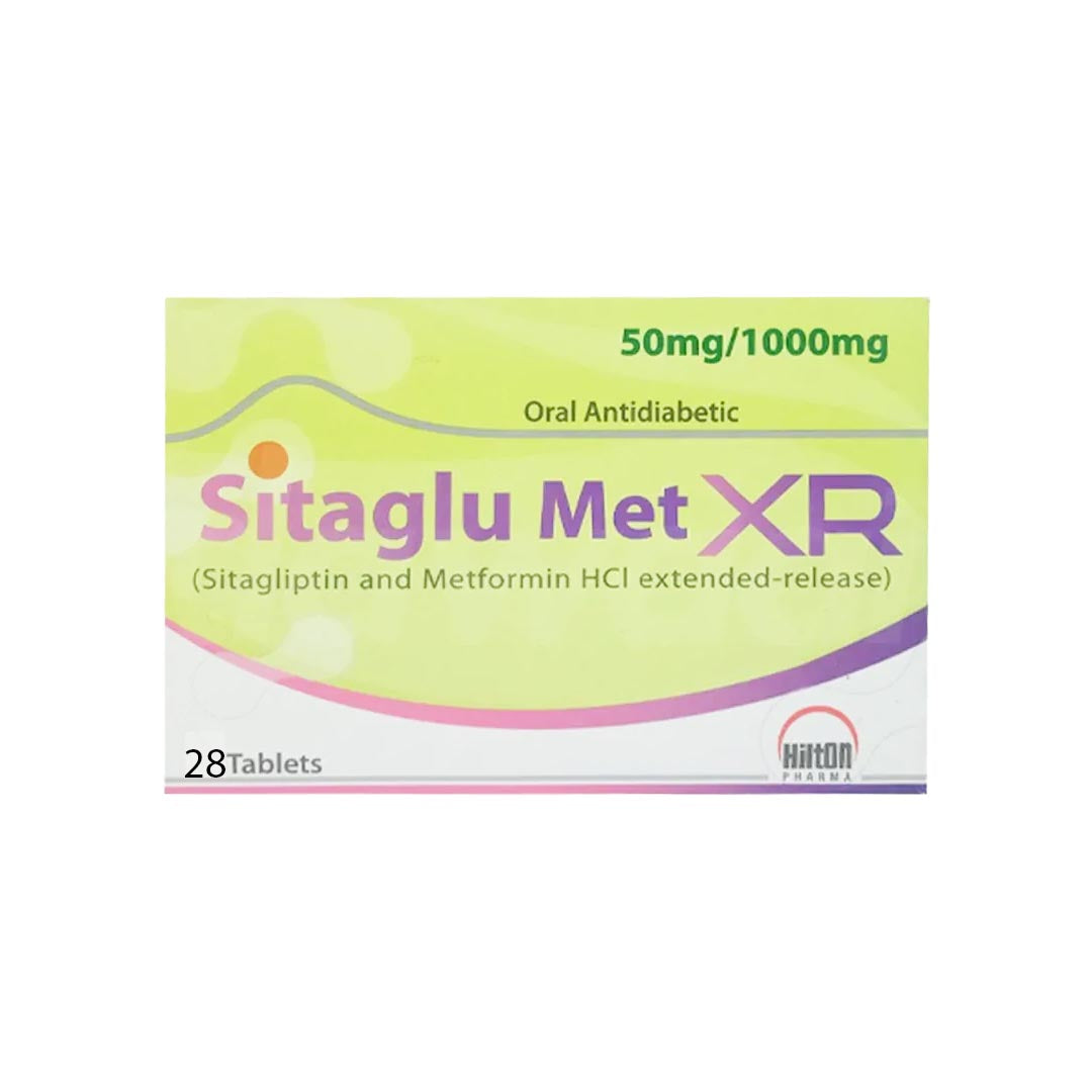 Sitaglu Met XR Tablet 50/1000mg, 28 Ct - Hilton