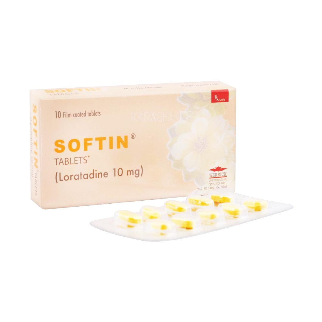 Softin (Loratadine) 10mg, 30 Ct - Werrick Pharma