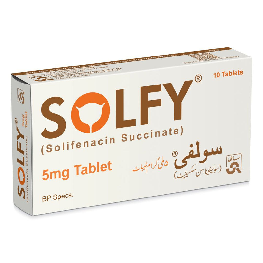 Solfy (Solifenacin) 5 mg, 10 Ct - Sami Pharma