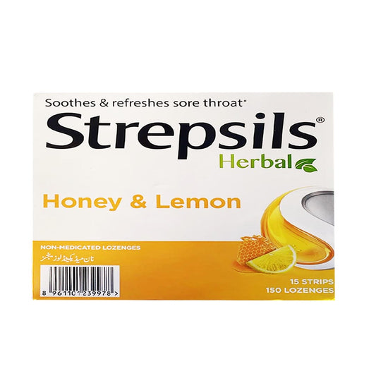 Strepsils Herbal Honey & Lemon Lozenges, 150 Ct