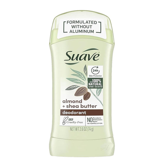 Suave Almond & Shea Butter Deodorant Stick, 74g