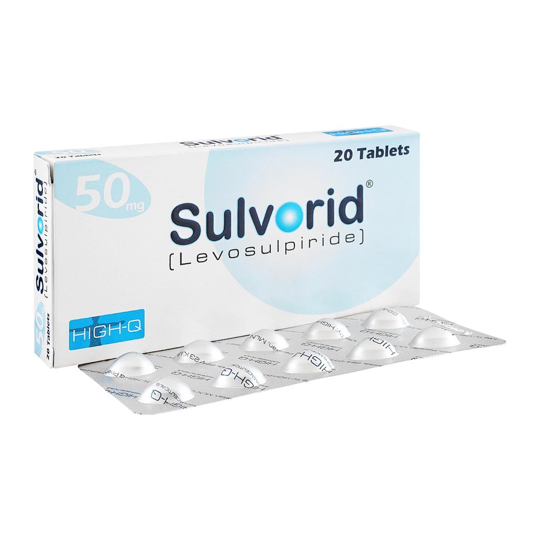 Sulvorid (Levosulpiride) 50mg, 20 Ct - High-Q Pharma